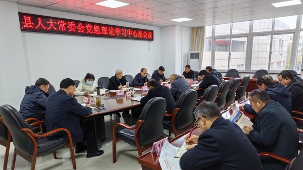 陈国祥主持召开县人大常委会党组理论学...
